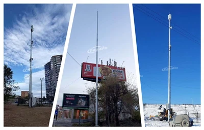 ጠንካራ 31 ሜ የቴሌኮም ምሰሶዎች ለሩሲያ: - ለከፍተኛው የንፋስ መቋቋም እና አስተማማኝነት ሞጅቷል